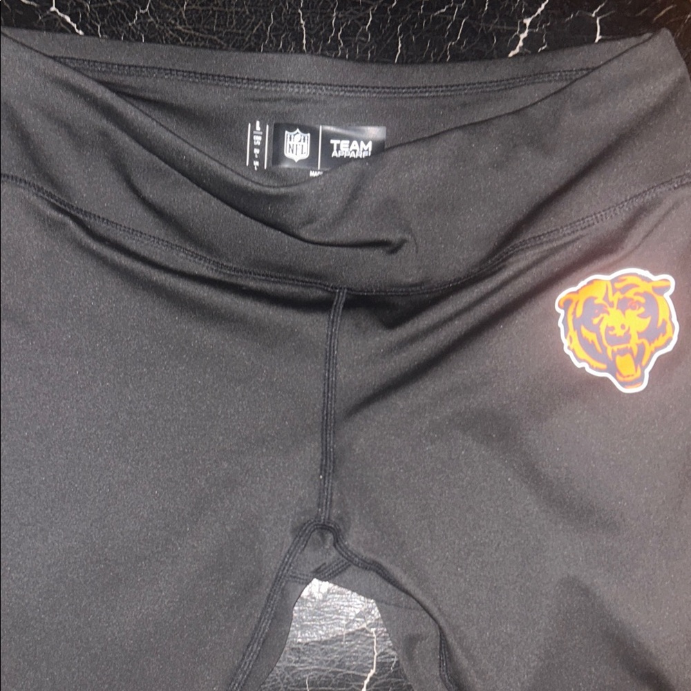 NFL Team Black Leggings with Bear Logo
